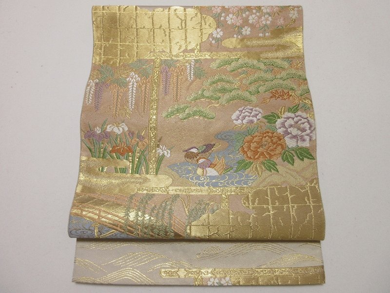 ドークブア■六通柄袋帯 服部織物 雲取り 光琳波 屏風 極上の逸品 B42拍卖