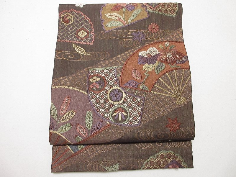 ドークブア■六通柄袋帯 花井幸子 扇散らし 極上の逸品 B47拍卖