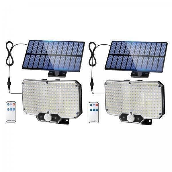 2個セット ソーラーセンサーライト 屋外 234LED リモコン付き 分離型拍卖