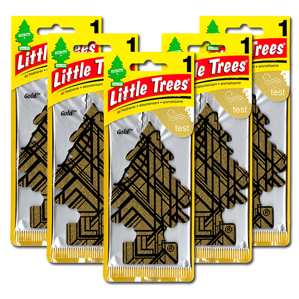 リトルツリー ゴールド 5枚セット Little Trees 芳香剤 車 部屋 吊り下げ USA エアフレッシュナー 新作【メール便 送料無料】拍卖