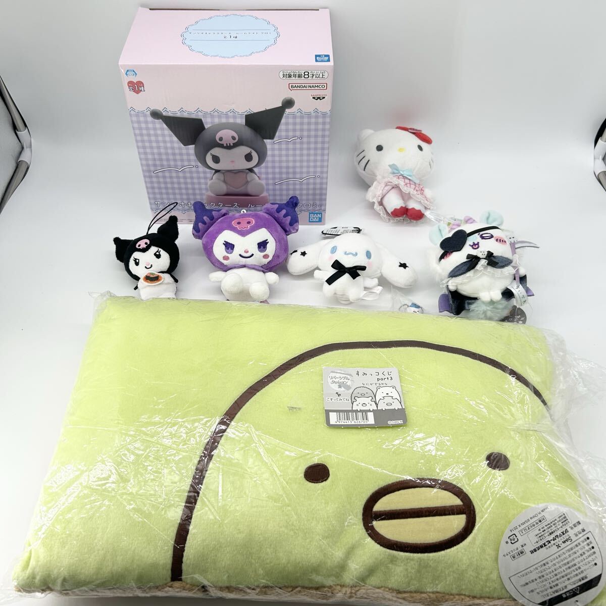 15704/1000スタ/サンリオ ちいかわ すみっこぐらし ぬいぐるみ マスコット クッション キティ シナモロール クロミ拍卖