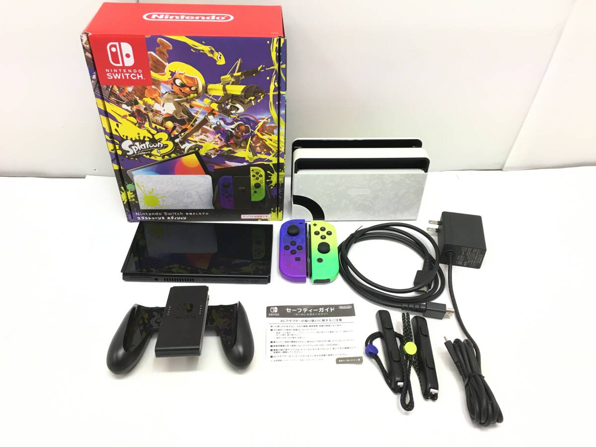 G569 ニンテンドースイッチ 有機ELモデル 本体 スプラトゥーン3 エディション 動作未確認 ジャンク 拍卖