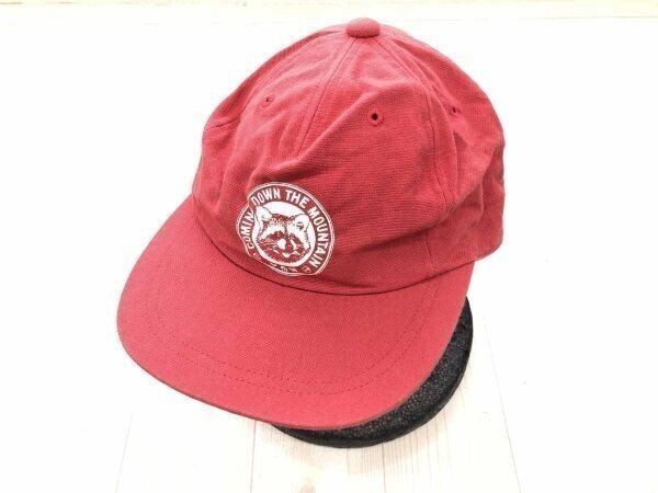 ヴァン VAN レトロ アメカジ アイビー アウトドア スポーツ アナグマ プリント スナップバック キャップ 帽子 メンズ コットン100% 赤拍卖