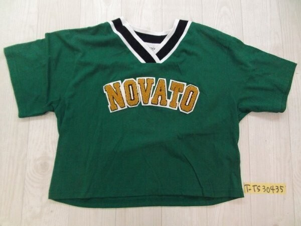 BROWNY WEGO ウィゴー レディース ショート丈 Vネック 半袖カットソー F 緑拍卖