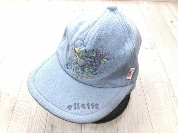 エレッセ ellesse 平成レトロ スポーツ ゴルフ スキー あったか フリース キャップ 帽子 レディース 日本製 ポリエステル100% FREE 水色拍卖