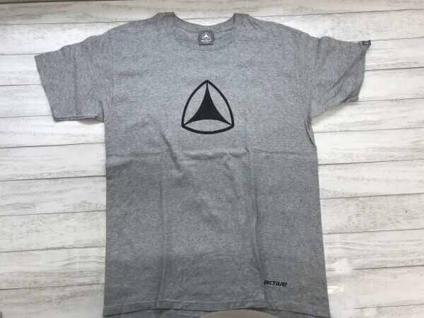 アクティブ active アメカジ スポーツ ストリート アウトドア ビッグロゴプリント 半袖Tシャツ メンズ コットン100% XL グレー拍卖