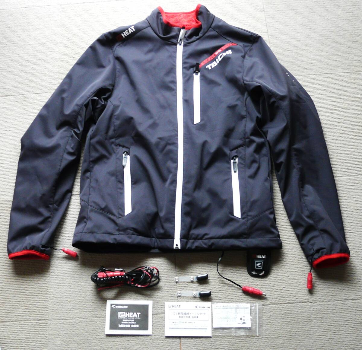 動作確認済み RS TAICHI タイチ eHEAT インナージャケット 電熱ジャケット RSU601 12V車両接続ケーブル RSP041 付拍卖