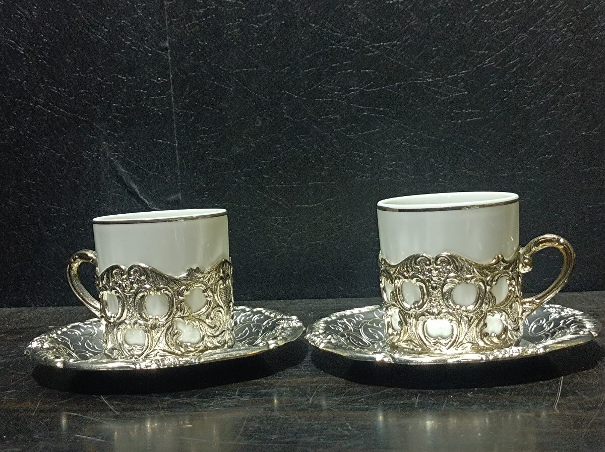 Raimond Japan (レイモンドジャパン) シルバープレート 銀メッキ カップ&ソーサー コーヒーカップ拍卖
