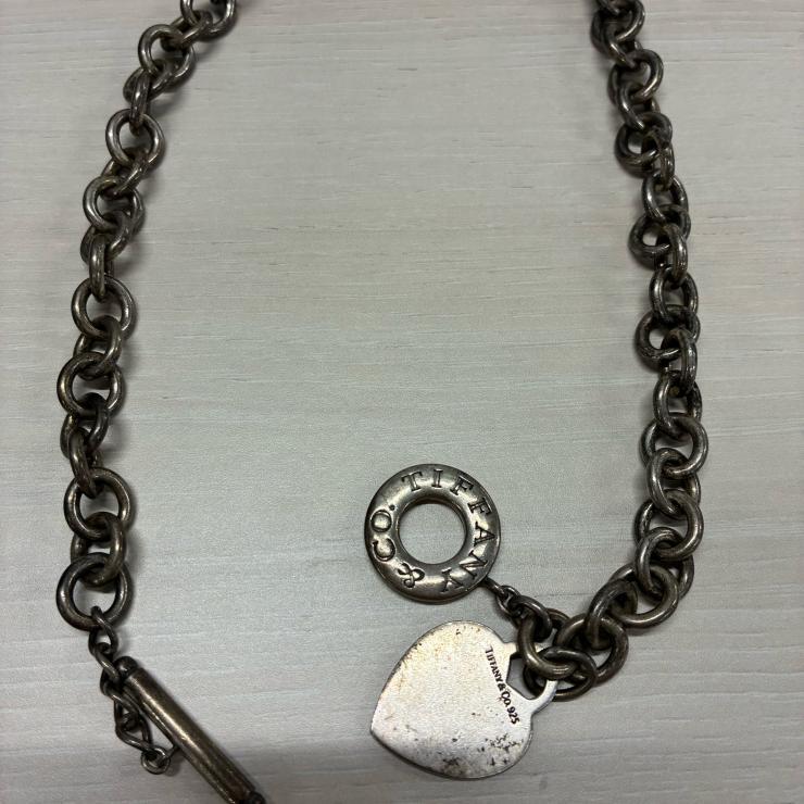 TIFFANY&Co. ティファニー トグル ブレスレット SILVER シルバー 925 ネックレス 【中古品】拍卖