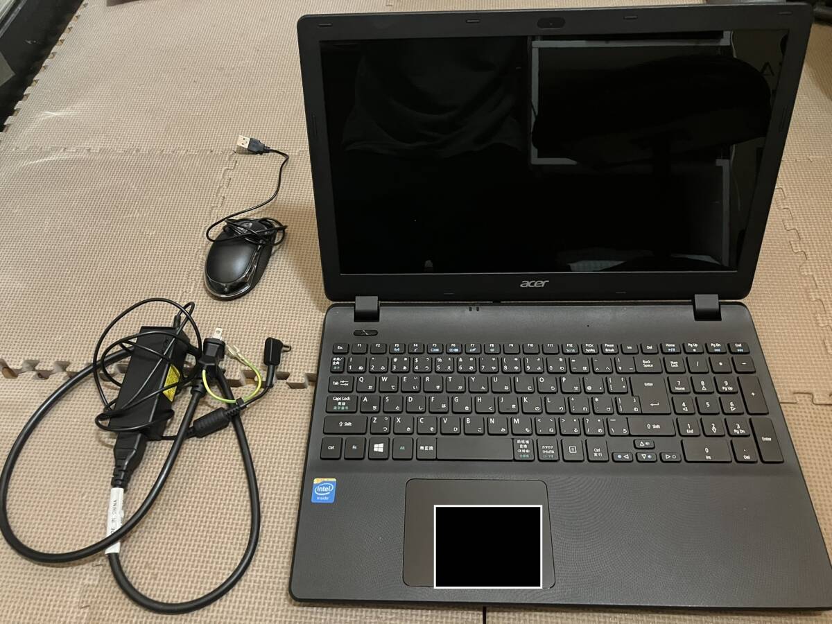 ノートパソコン ★ acer / ES1-512 series ★ 訳あり / タッチパッドが反応せず、マウスで操作拍卖