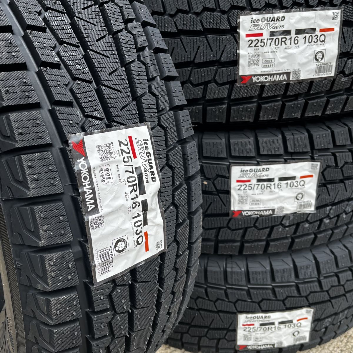 新品 2025年製~ YOKOHAMA ICE GUARD SUV 225/70R16 4本 価格 ヨコハマ アイスガード G075 正規品 個人宅OK 最短当日発送拍卖