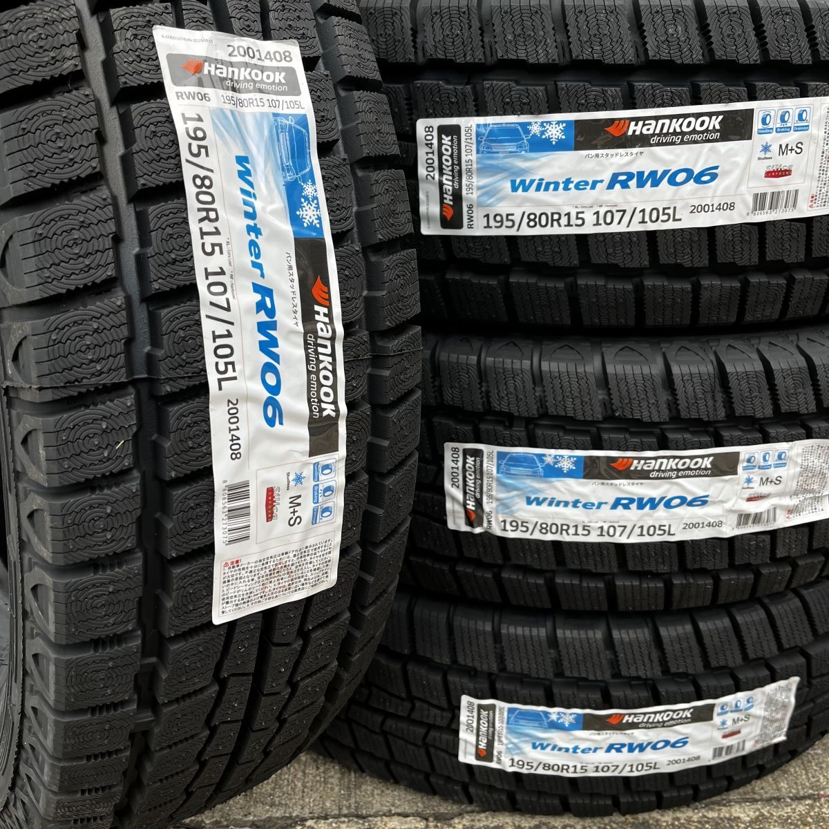 新品 2025年製 ハンコック Winter RW06 195/80R15 107/105 L スタッドレス 4本 SET 正規品 在庫特価 最短当日発送 個人宅OK拍卖