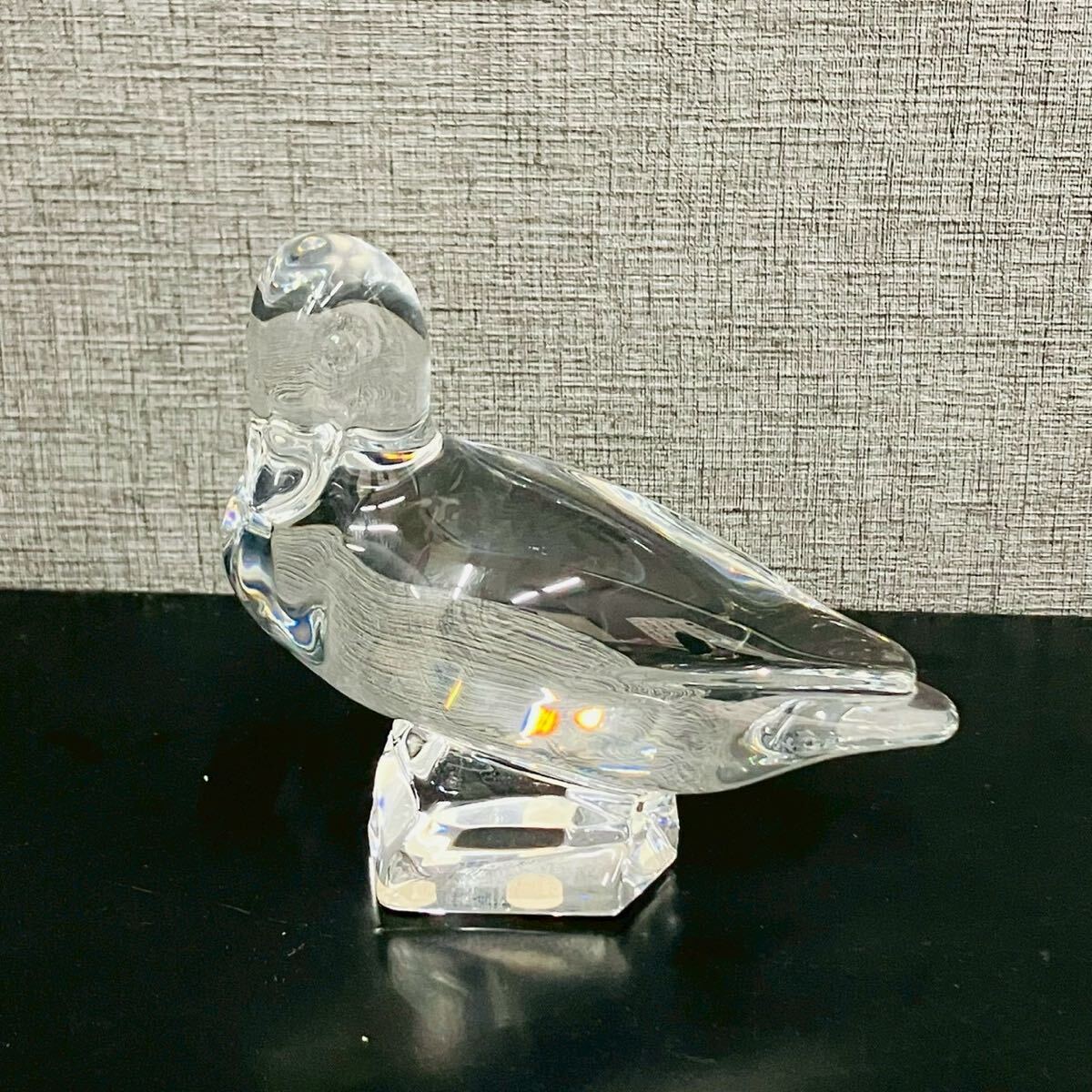 1円〜 Baccarat バカラ ラトゥール・ダルジャン 鴨 水鳥 アヒル クリスタル 置物 飾り インテリア 人気 オブジェ 現状品 フィギュリン拍卖