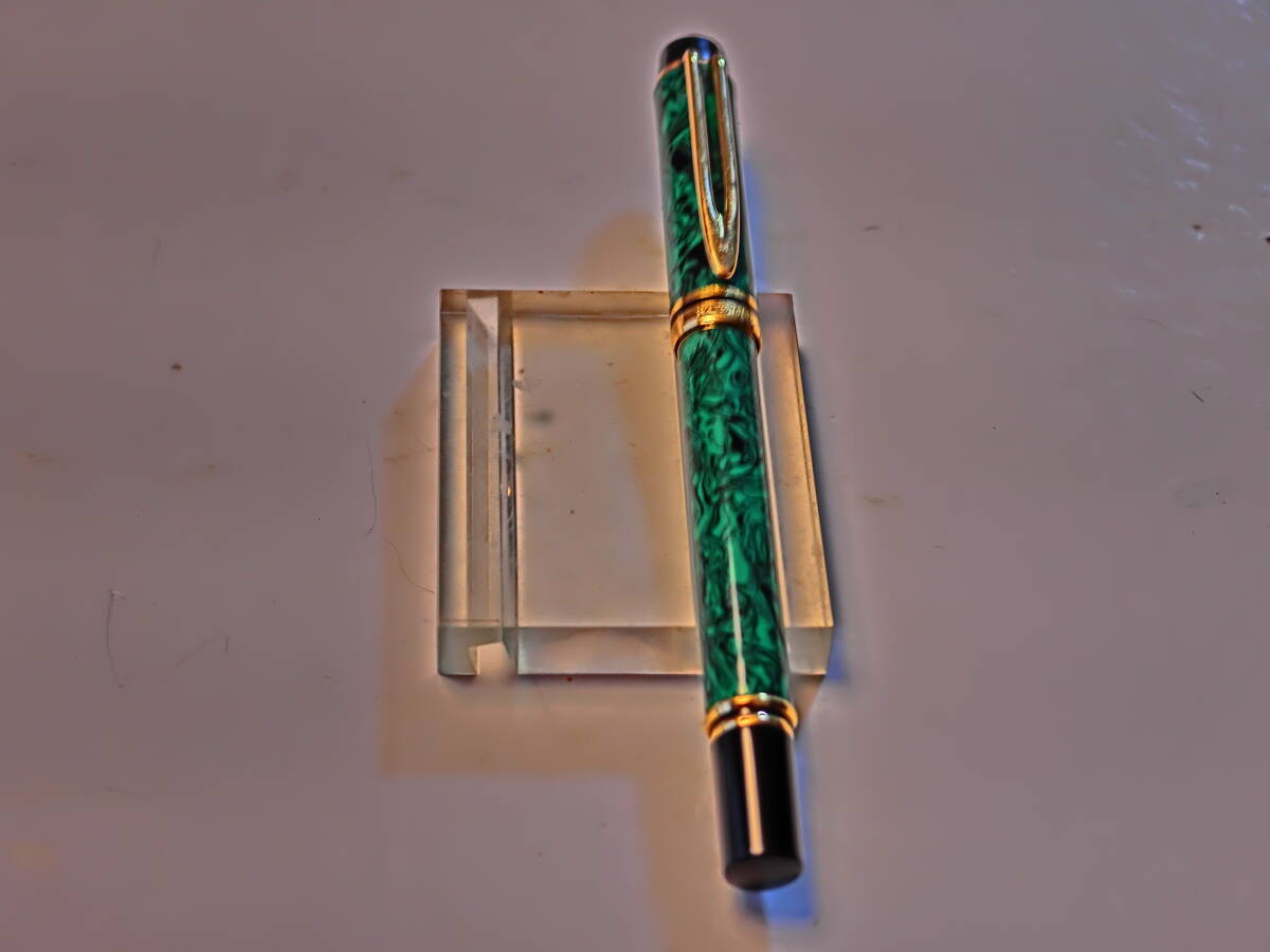 90s ウォーターマン アイデアル/ルマン200 グリーンマーブル万年筆 ペン先:18K750 M 自宅保管品拍卖