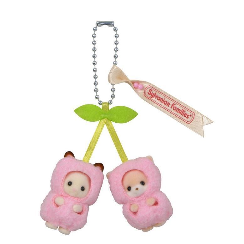 ★送料無料★【391AM】ショコラウサギ フェネックの小さいあかちゃん さくらんぼ シルバニアファミリー拍卖