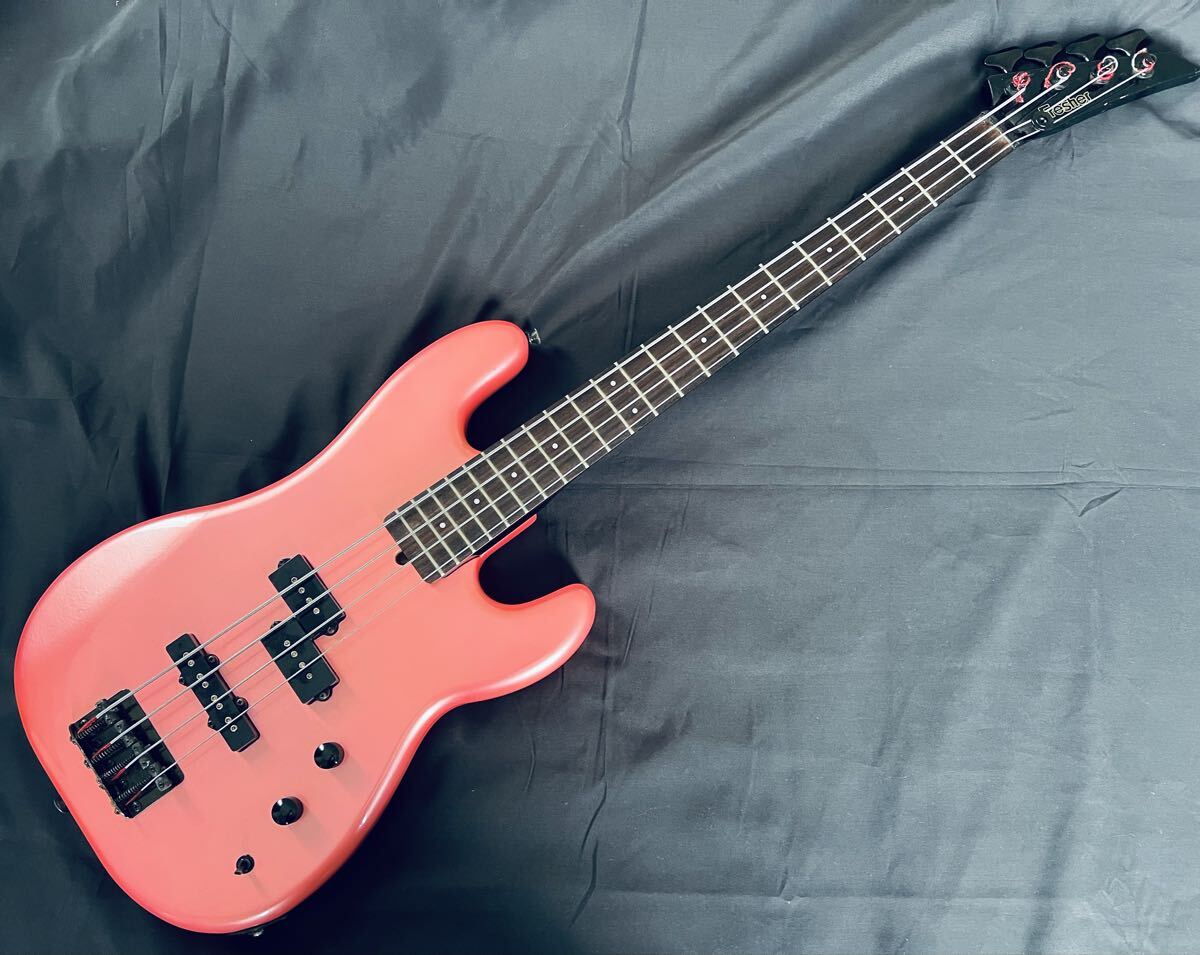 激レア Fresher bass エレキベース ジャパンビンテージ美品 ソフトケース付き 希少品 希少カラー 国産 ショッキングピンク拍卖
