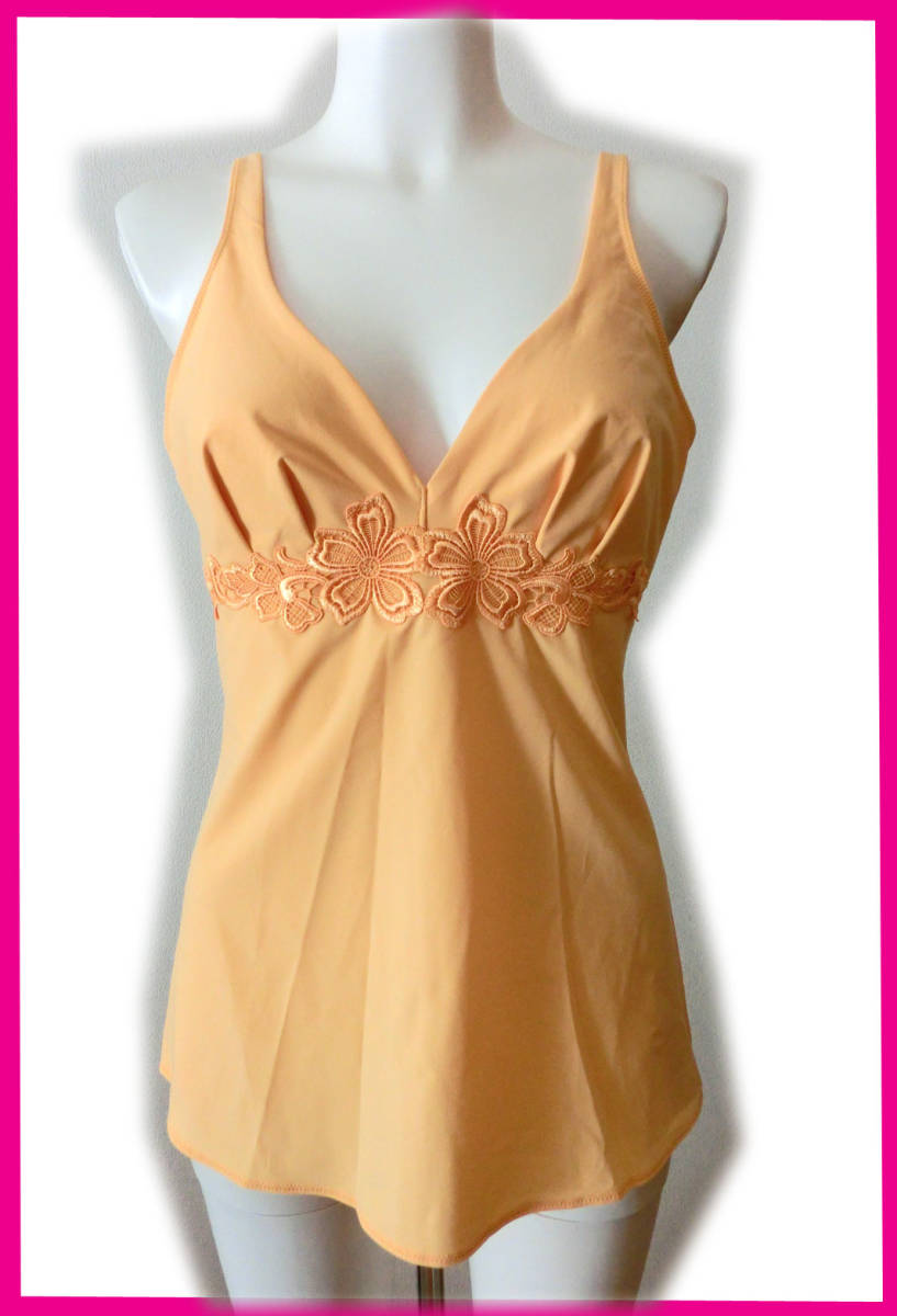 16 トリンプ フロラーレ FLORALE FL401 CAMI キャミソール 80㎝ オレンジ 高級キャミ インナー レース 見せキャミ拍卖