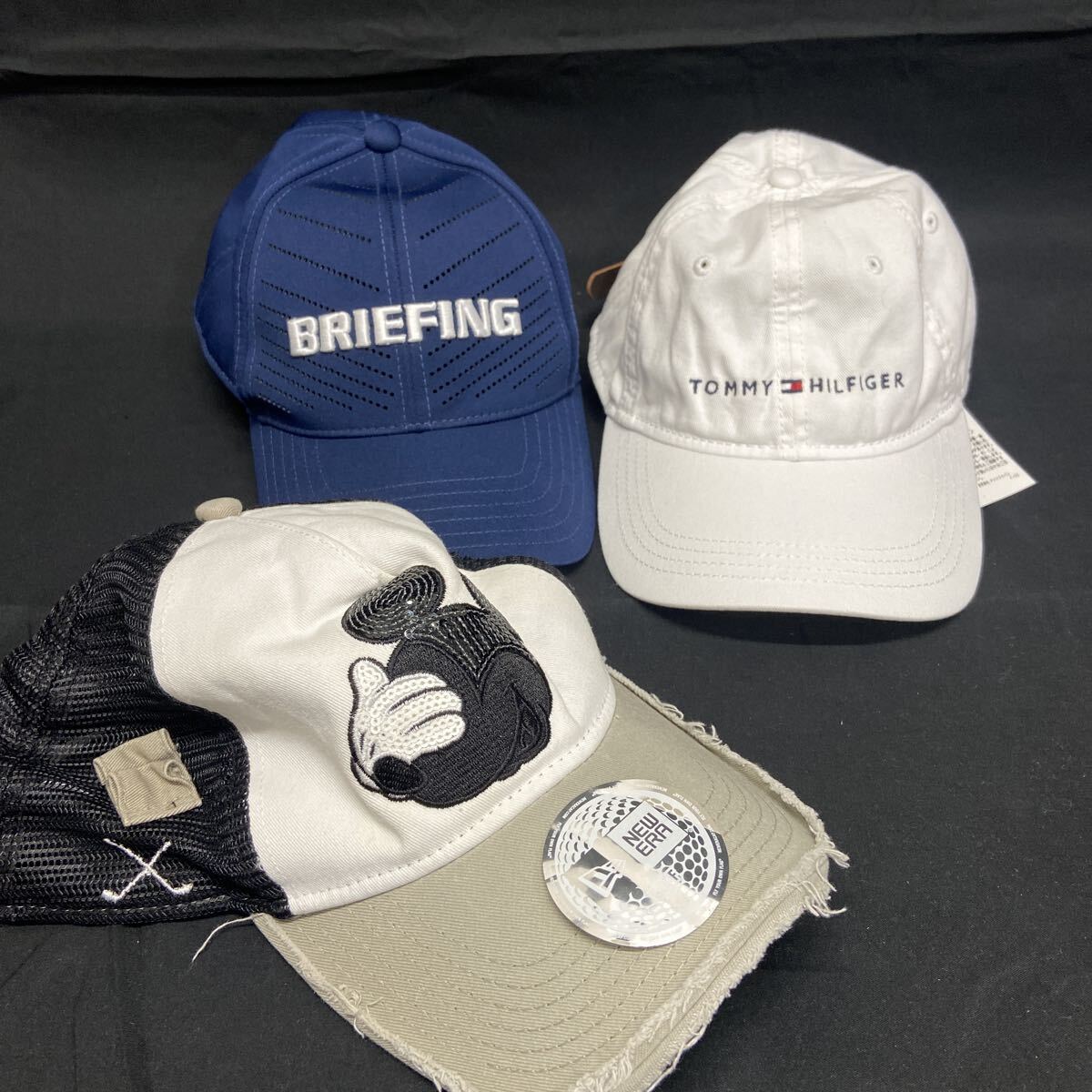 17 EN ゴルフ キャップ 3点セット ニューエラ TOMMY HILFIGER BRIEFING ゴルフウェア 拍卖