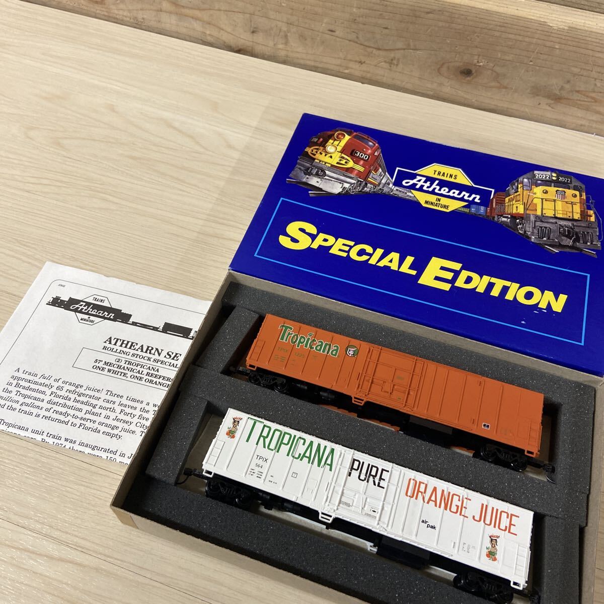 30 外観良好 ATHEANN アサーン 鉄道模型 HOゲージ 貨車 TROPICANA 詳細未検品 現状販売拍卖