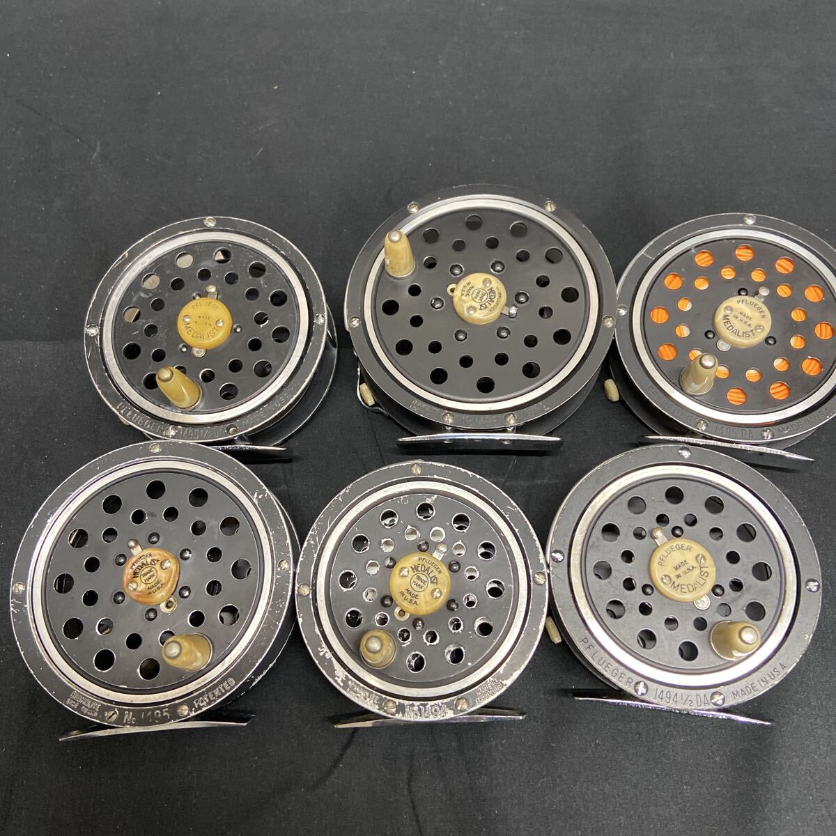⑫ Vintage PFLUEGER No.1494.1495.1498 Fly Reel AKRON.O. U.S.A. フライリール 詳細未検品拍卖