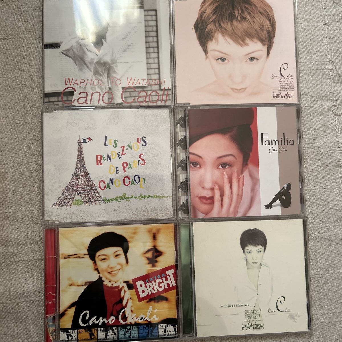 かの香織 CD6枚セット ウォーホールと私/夏よ風よ/パリのランデヴー/Familia/EXTRA BRIGHT/裸であいましょう拍卖