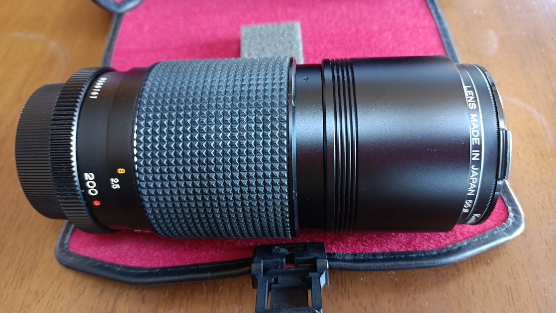 KONIKA 望遠レンズ HEXANON AR200mm F4 SKYLIGHT 1B 55mm 中古品拍卖