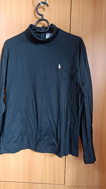 レデイース マンシング 長袖タートルネック ブラックL 古着拍卖