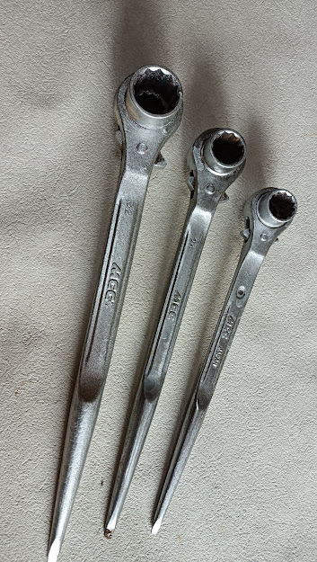 両口ラチエット MCC 32×26 24×22 21×17 3本 ジャンク品拍卖