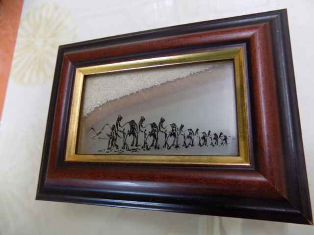 置物 飾り画 Seven sands ハンドメイド UAE 砂丘 風刺画拍卖