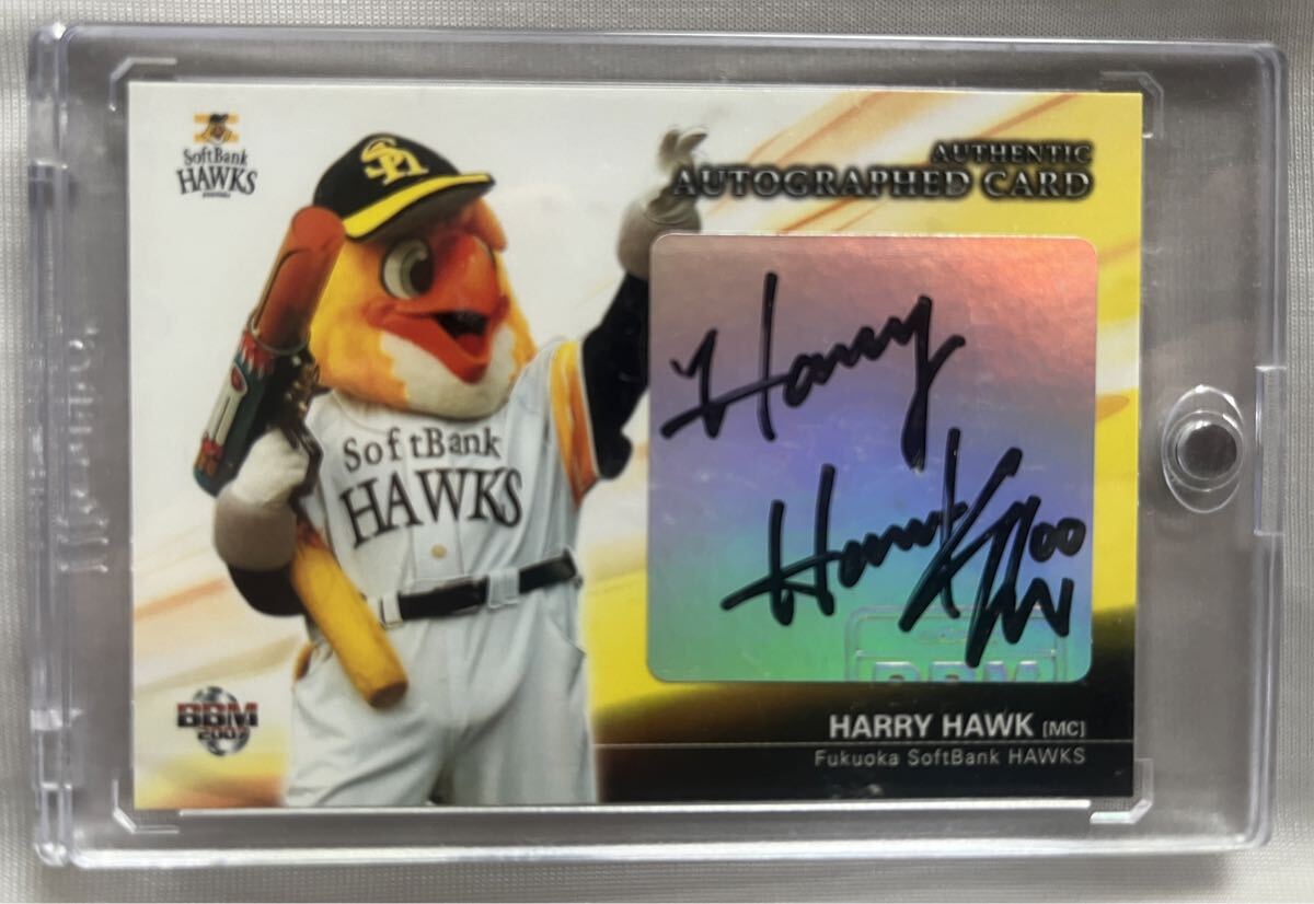 BBM 直筆サインカード ハリーホーク 福岡ソフトバンクホークス43/60拍卖