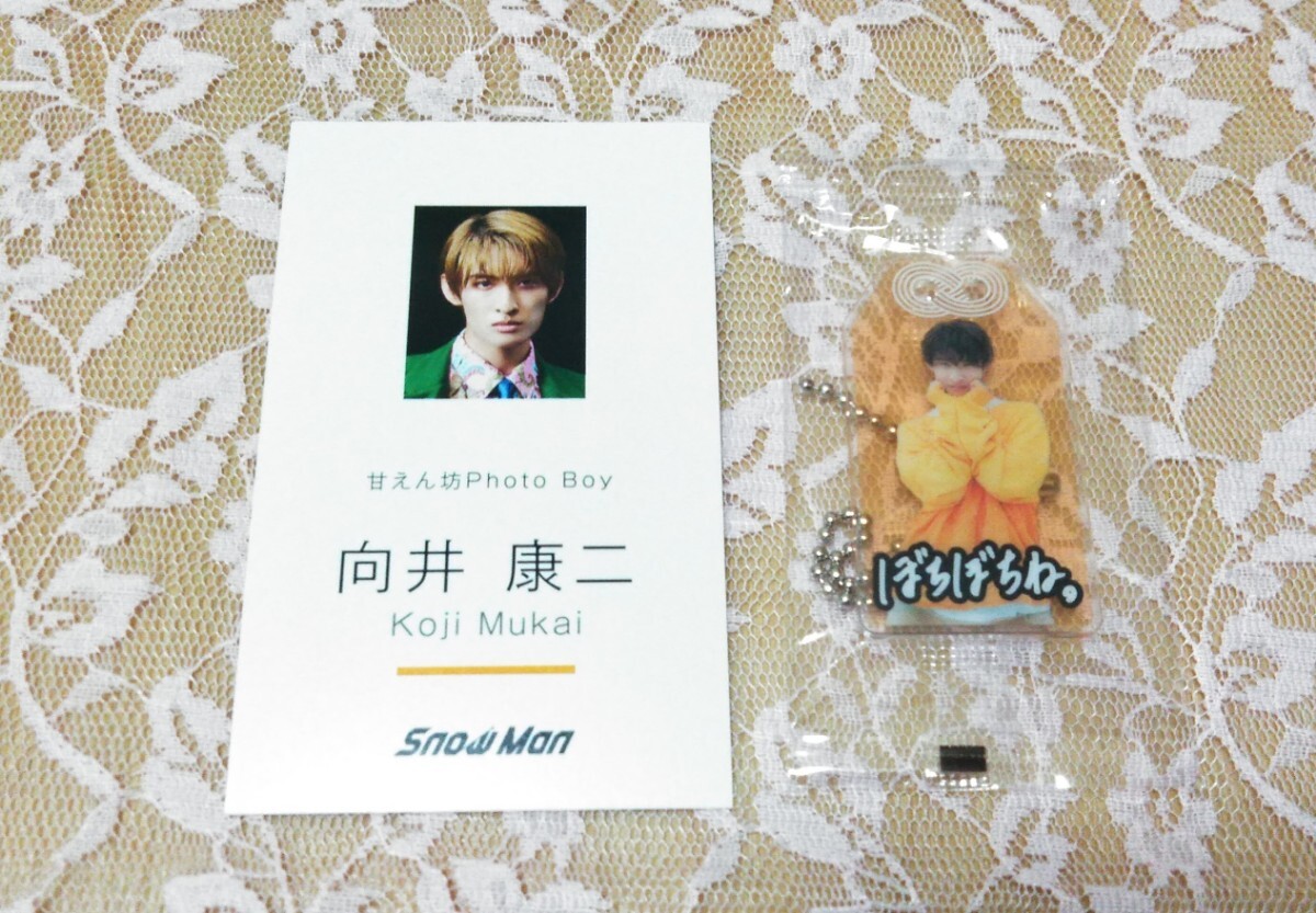 Snow Man 向井康二 お守りキーホルダー/名刺カード BREAKOUT/Dangerholic特典 おまけ付き拍卖