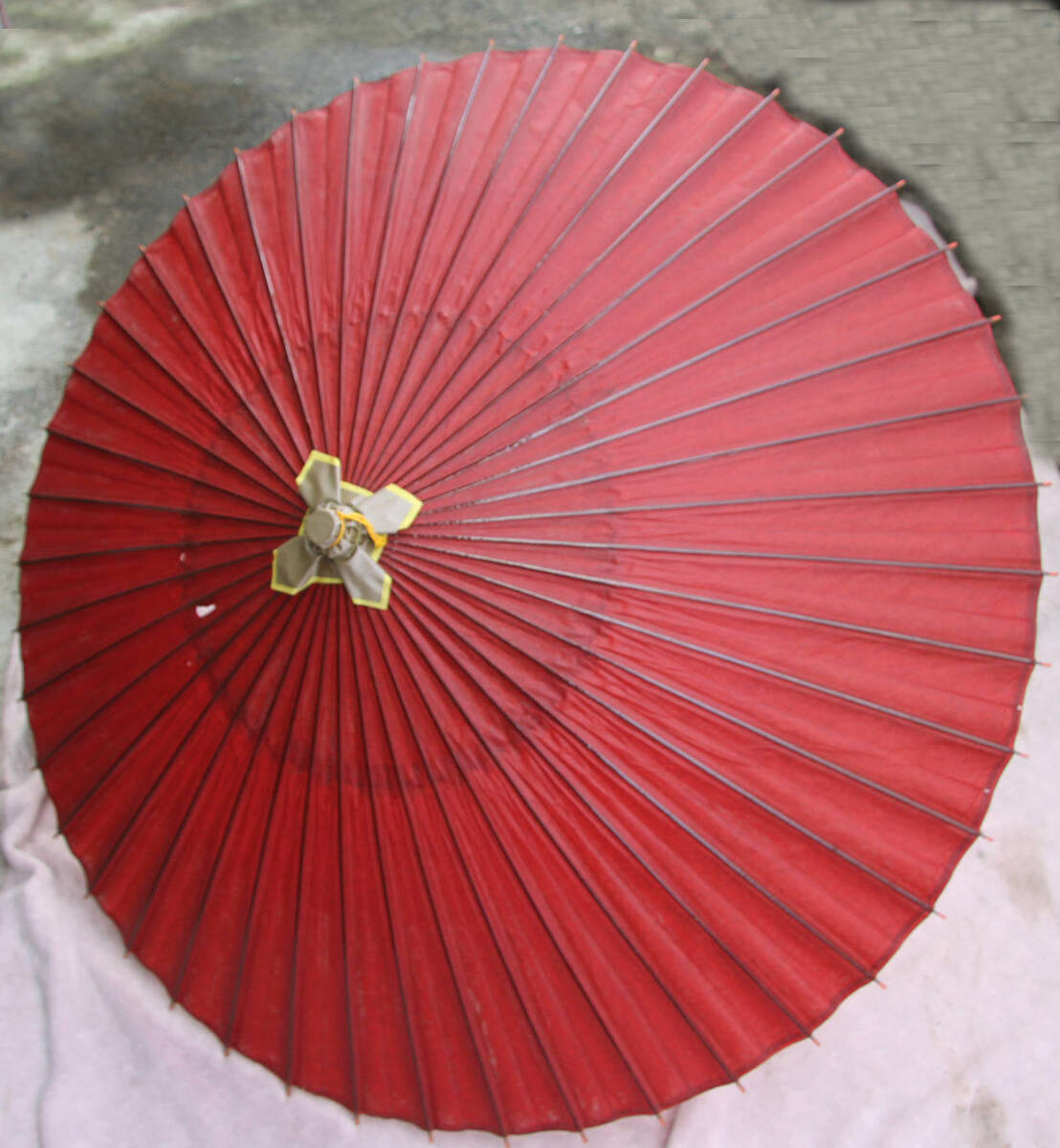 アンティーク 番傘 和傘 コレクション 赤色 破れあり拍卖