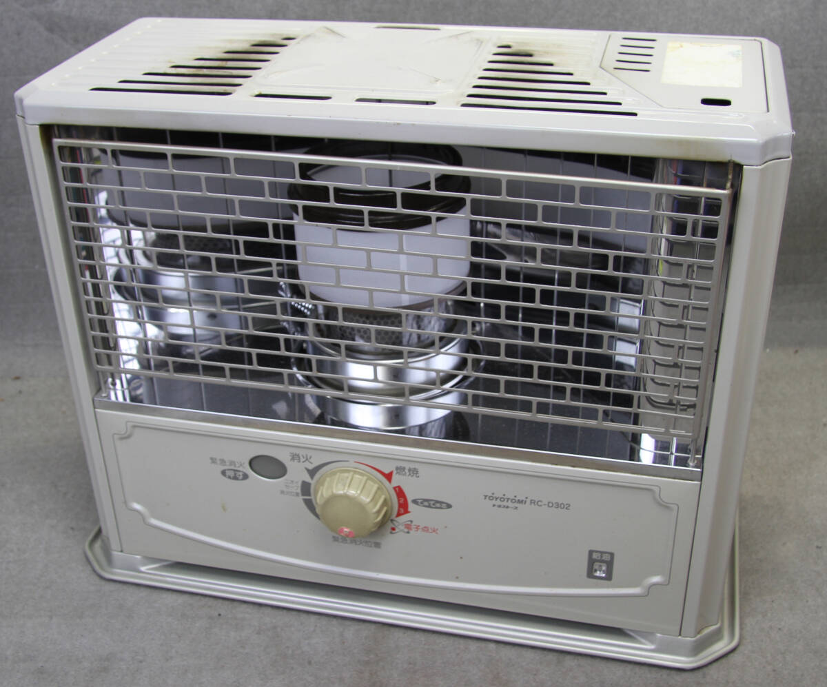 トヨトミ 石油ストーブ RC-D302 3.0KW 2002年製 自然通気形開放式石油ストーブ 電源不要災害に強い拍卖