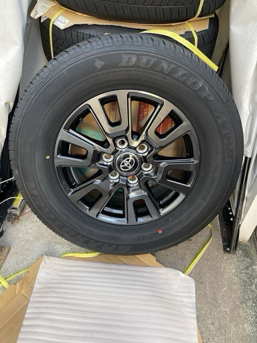 トヨタ ランドクルーザー250VX 新車外し ダンロップ AT23 265/65R18 6H PCD139.7 着払い限定拍卖