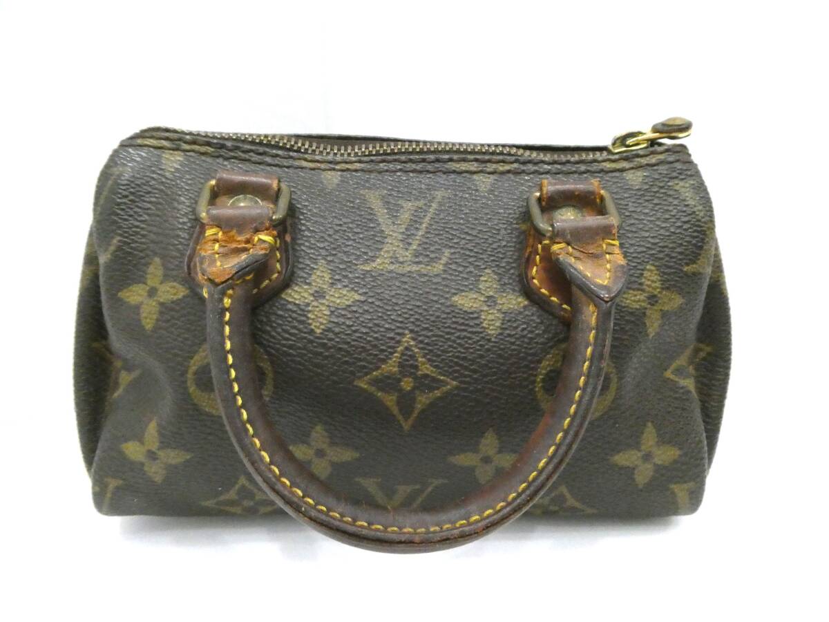 ☆LOUIS VUITTON ルイヴィトン モノグラム M41534 ミニスピーディ ハンドバッグ 鞄 ポーチ 持ち手ジャンク 中古☆拍卖