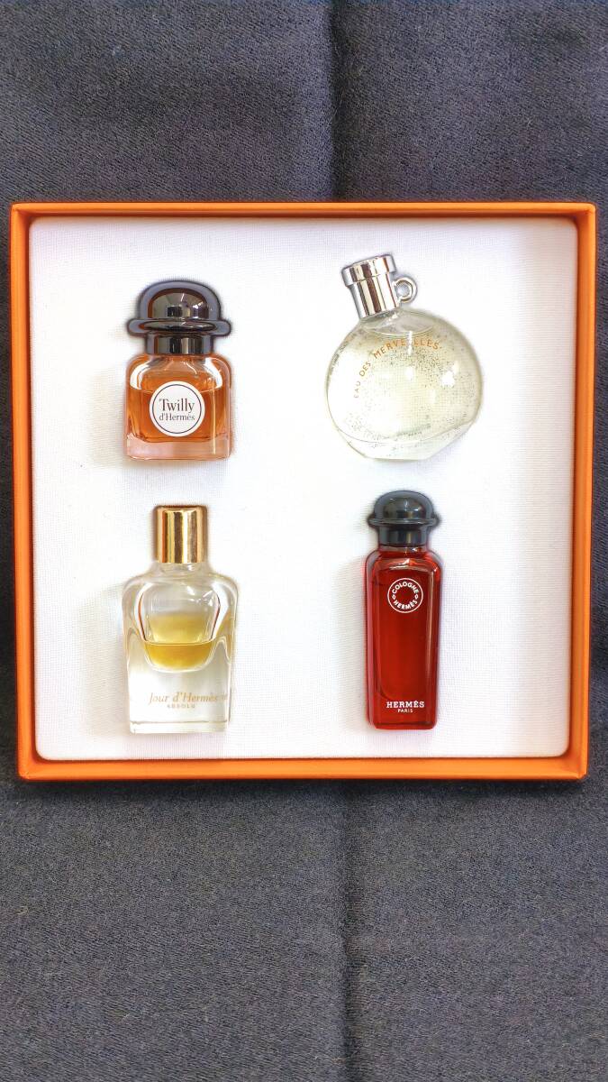 yk5 HERMES エルメス 香水 テスターセット 7.5ml 4種 残量僅少あり サンプル 中古品 現状品 60サイズ発送拍卖