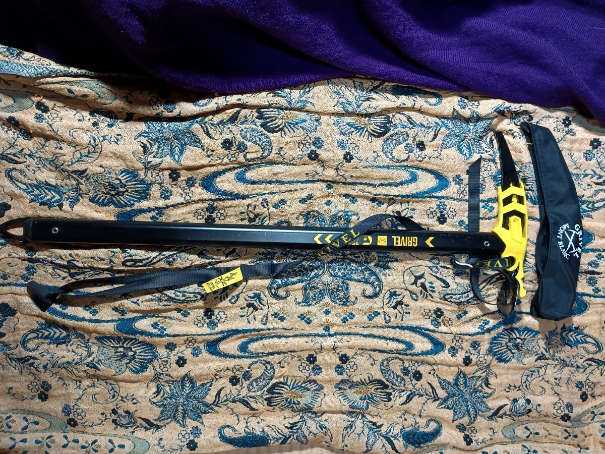 超美品 グリベル GRIVEL G ZERO EVO Gゼロ エボ 黒 リシュ カバー有り 数回使用 66cm 登山 雪山 厳寒期 バックカントリー拍卖