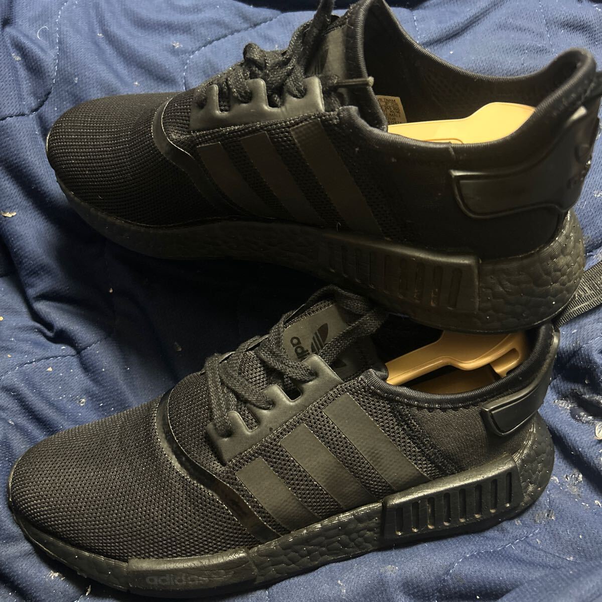 美品!3〜4回着用 アディダス オリジナルス ノマド ランナー 1 トリプルブラック コアブラック S 26.5㎝定価17280円 送料600円拍卖