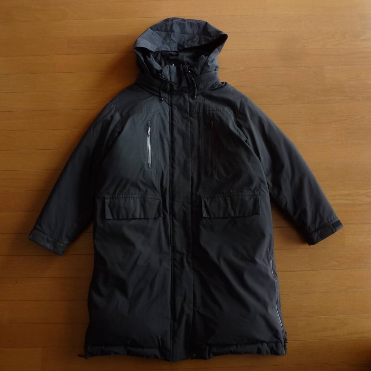 西川ダウン × ナノユニバース ダウンコート レディース 黒 即決あり!拍卖