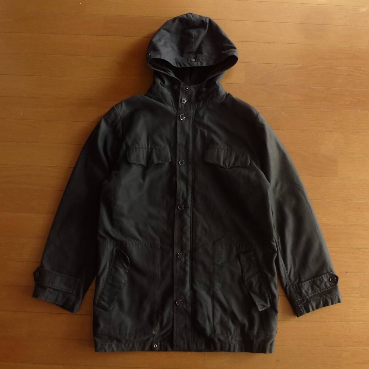 90s Supreme x SPIEWAK シュプリーム モッズコート ライナー付き 黒 メンズ Lサイズ拍卖