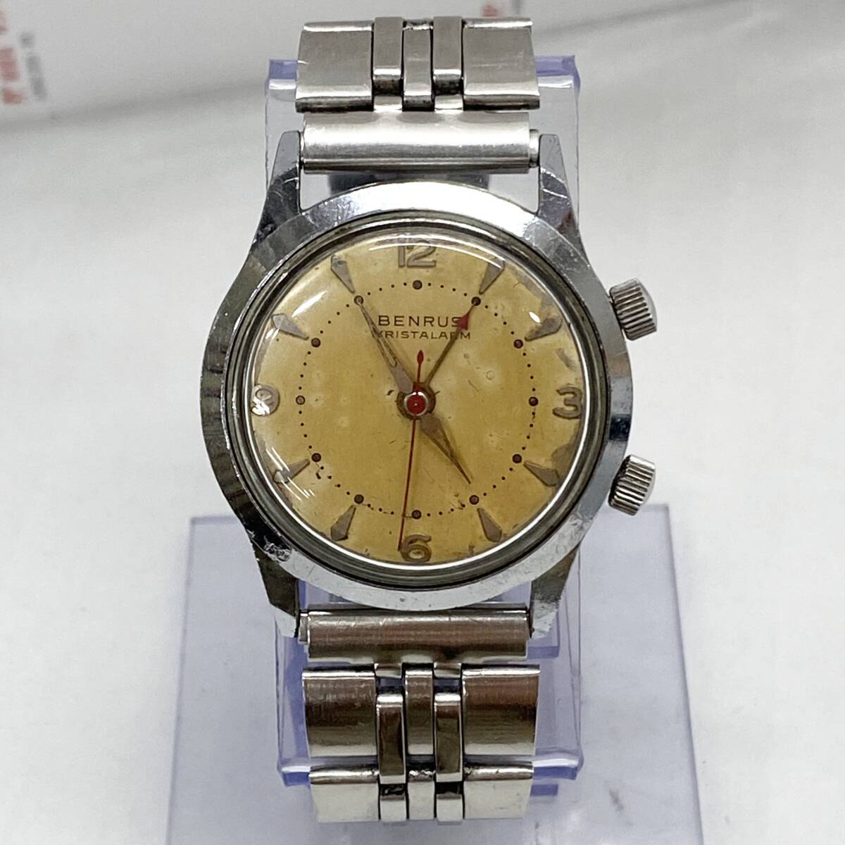 1412026G★ ベンラス BENRUS WRIST ALARM 手巻き ヴィンテージ 腕時計 現状渡し拍卖