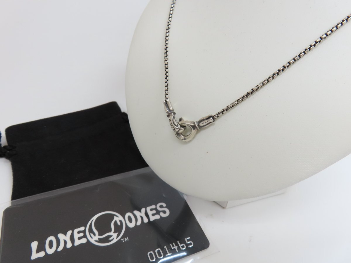 ◆超美品◆LONE ONES ロンワンズ◆メイティングフライト フック ボックスチェーン◆シルバー925◆ネックレス◆シルバー金具◆A14337拍卖