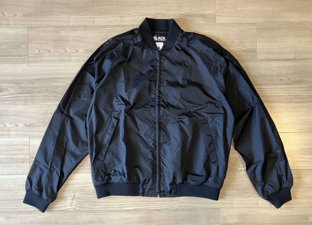 BLACK COMME des GARCONS × NIKE ナイロンジャケット 1S-J101 CDG ブラック 黒 2016 SWOOSH NYLON STADIUM XLサイズ拍卖
