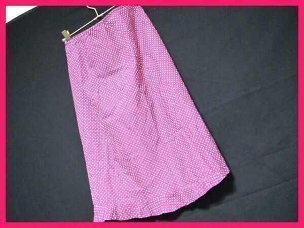 送料無料美品♪日本製★ズッカ/ZUCCa★サラ生地★ドットスカート◆M◇NO.R思3n7拍卖