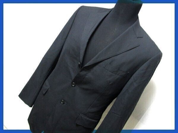 送料無料美品★日本製★ビサルノ★秋冬♪スーツジャケット◆L黒◇NO.R段A1n拍卖