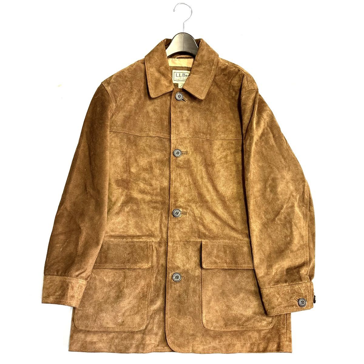 FF ◇ 良品/古着ビンテージ!! 'Since1912' L.L.Bean エルエルビーン スウェード ジャケット size:S メンズ アウター ブラウン 上着拍卖