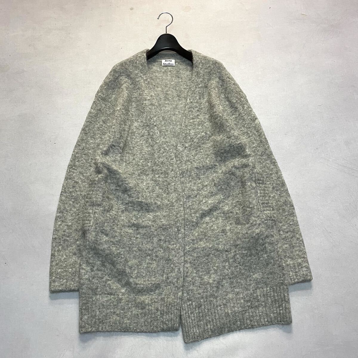 D ○ 洗練されたデザイン '着心地抜群' Acne Studios アクネステゥディオズ 羽織り ウール混 ロングカーディガン L メンズ アウター拍卖