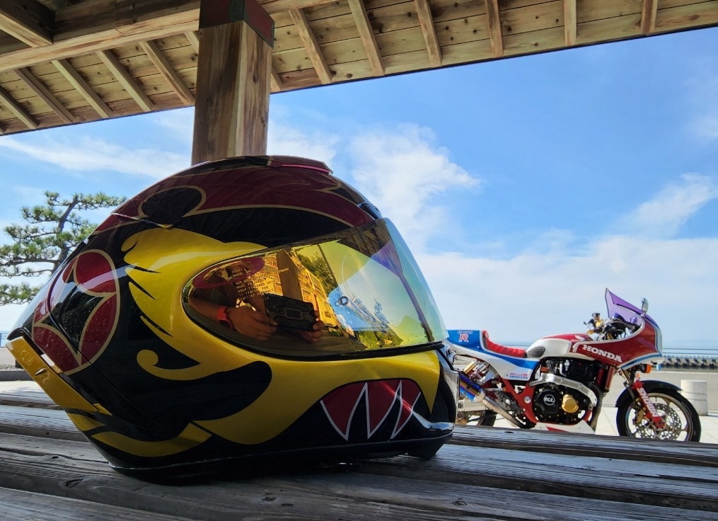 SHOEI ショウエイ XFourteen X14 キリン モヒ ヘルメット RIDE 東本昌平 フルフェイスヘルメット レプリカ Lサイズ CB ZZR GPZ拍卖