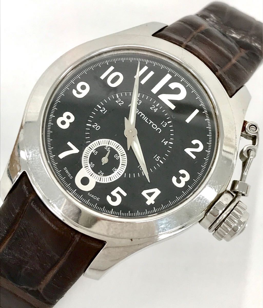 T11/008 HAMILTON ハミルトン メンズ スモセコ 腕時計 H773610拍卖