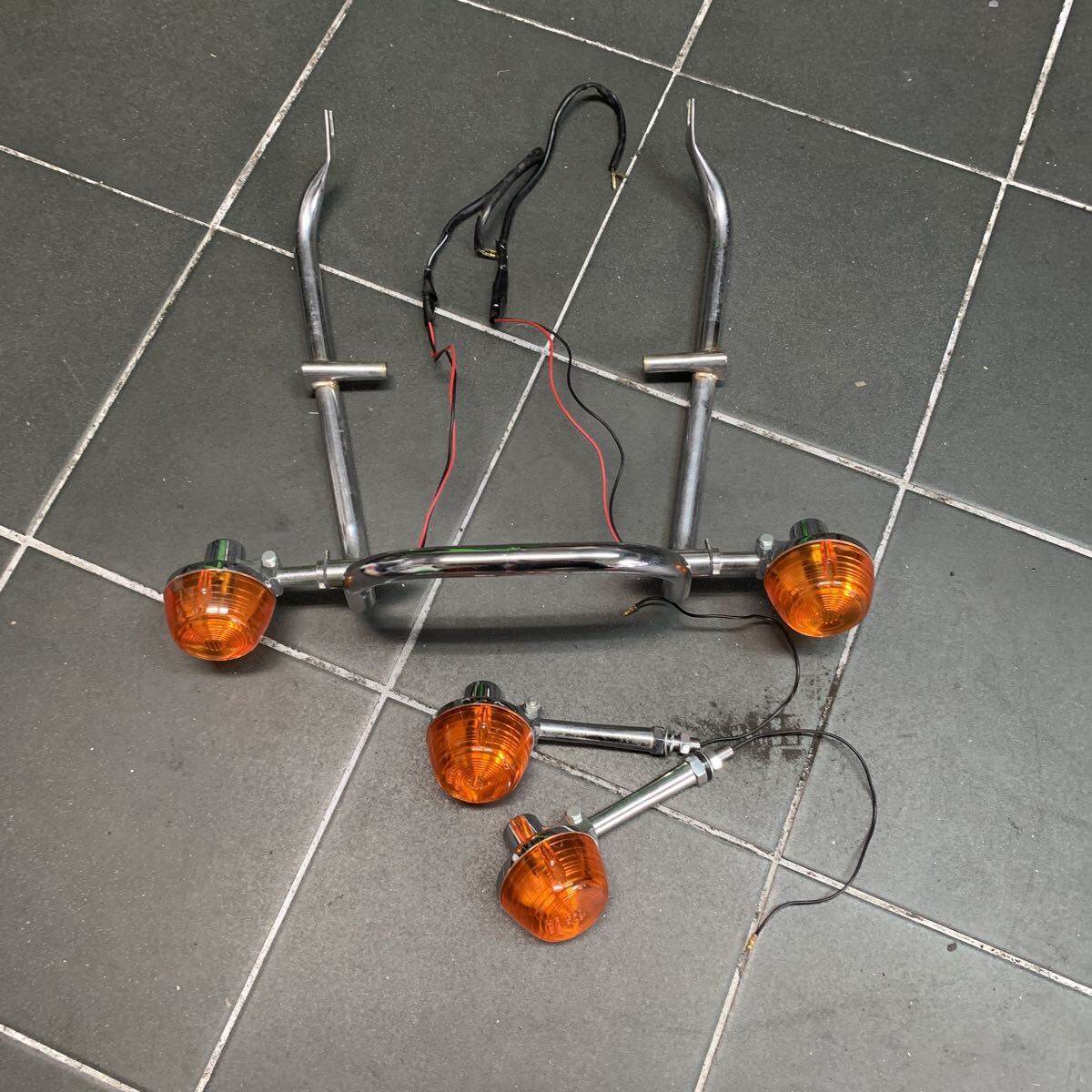 CB250T CB400T ホーク バブ タンデムバー ウィンカー付 希少 レア CB250N CB400N CBX400F GSX400E GT380 GS400 ザリ ゴキ 当時物拍卖